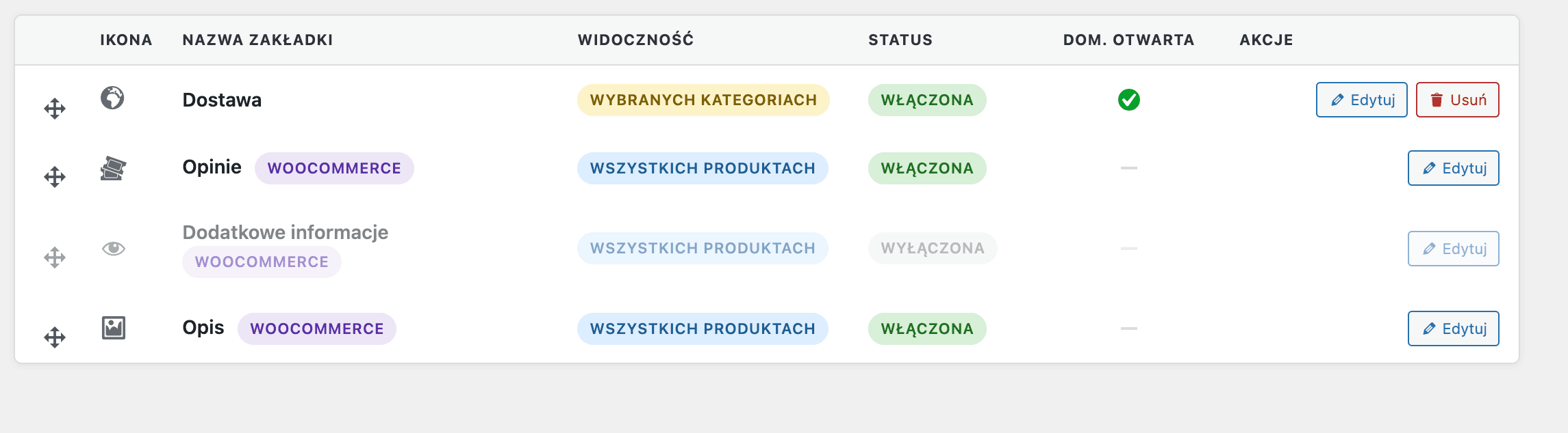 Product Tabs Control - obrazek 2